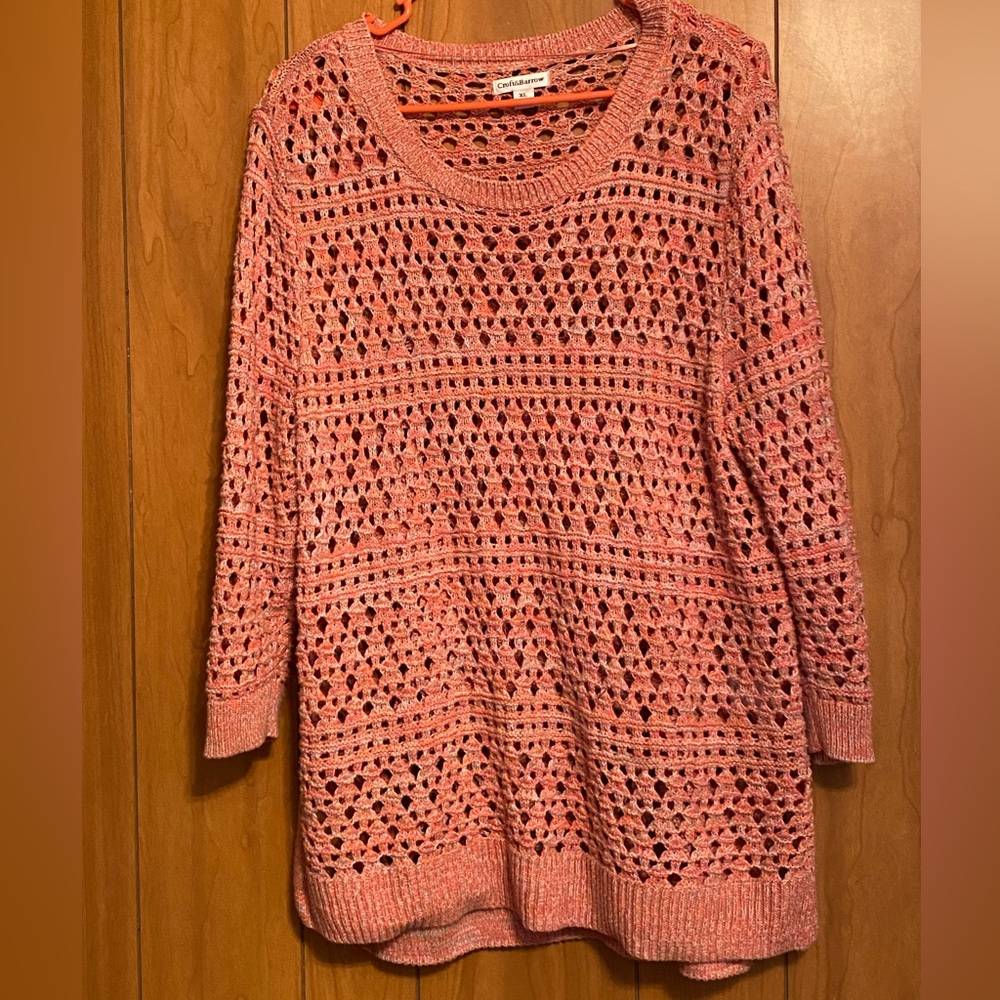 Croft & Barrow Crochet Sweater
